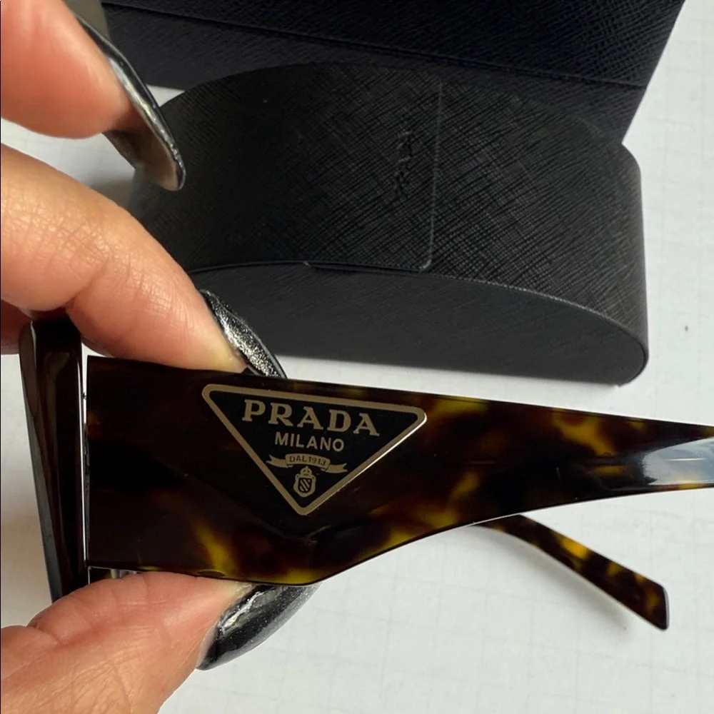 Prada Symbole Brown Tortoise Sunglasses (NEW) - Picture 9 of 9